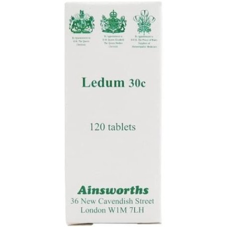Ainsworths Ledum Homoeopathic Remedy 30C 120 Tablets