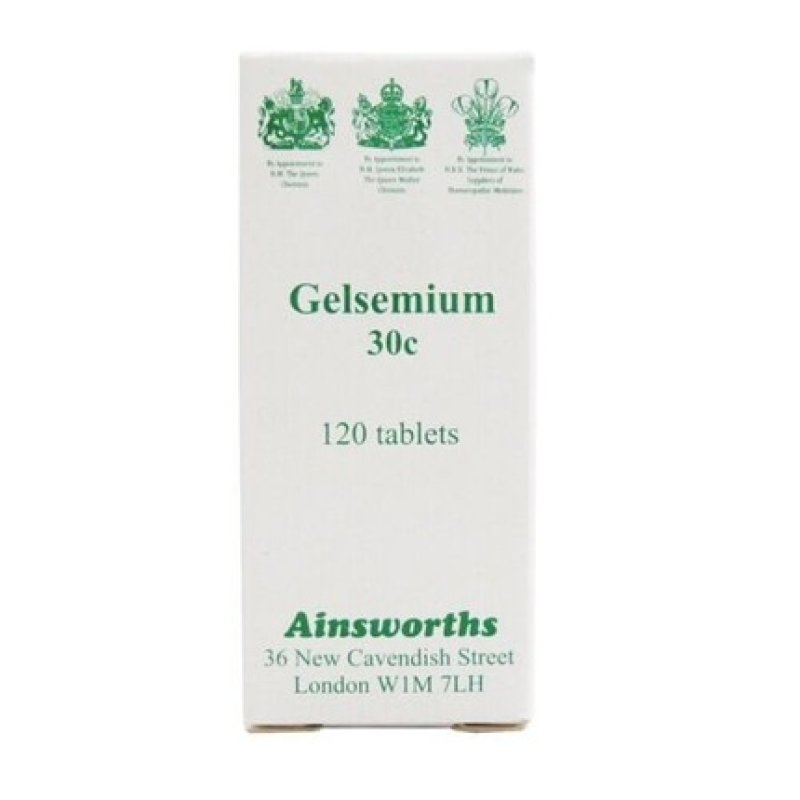 Ainsworths Gelsemium 30C Homoeopathic Remedy 120 Tablets