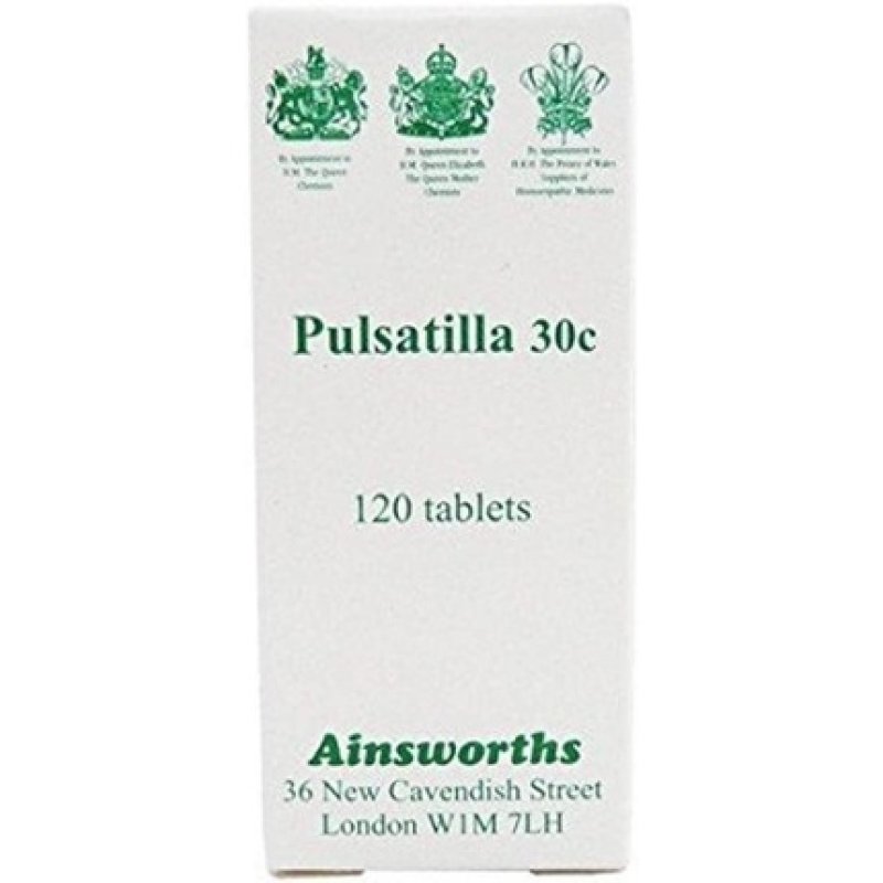 Ainsworths Pulsatilla Homoeopathic Remedy 30C 120 Tablets