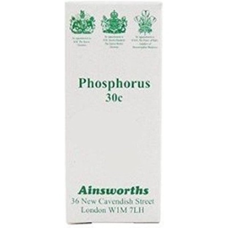 Ainsworths 30C Phosphorus Homoeopathic Remedy 120 Tablets