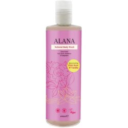 Alana Pink Rose & Vanilla Natural Body Wash 400ml