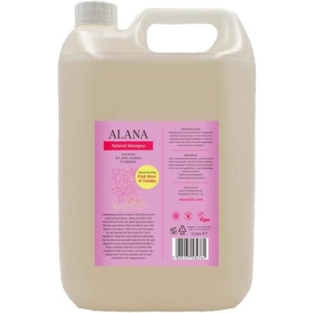 Alana Pink Rose & Vanilla Natural Shampoo 5L