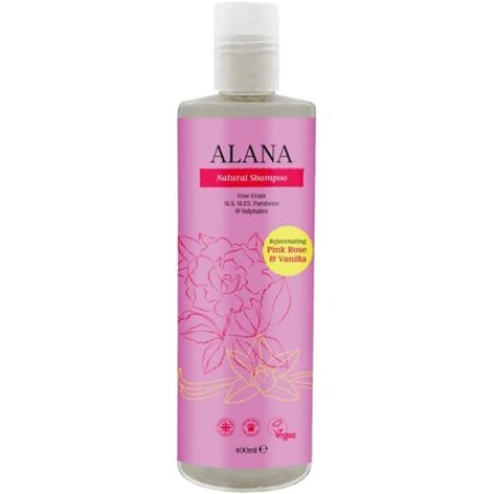 Alana Pink Rose & Vanilla Natural Shampoo 400ml