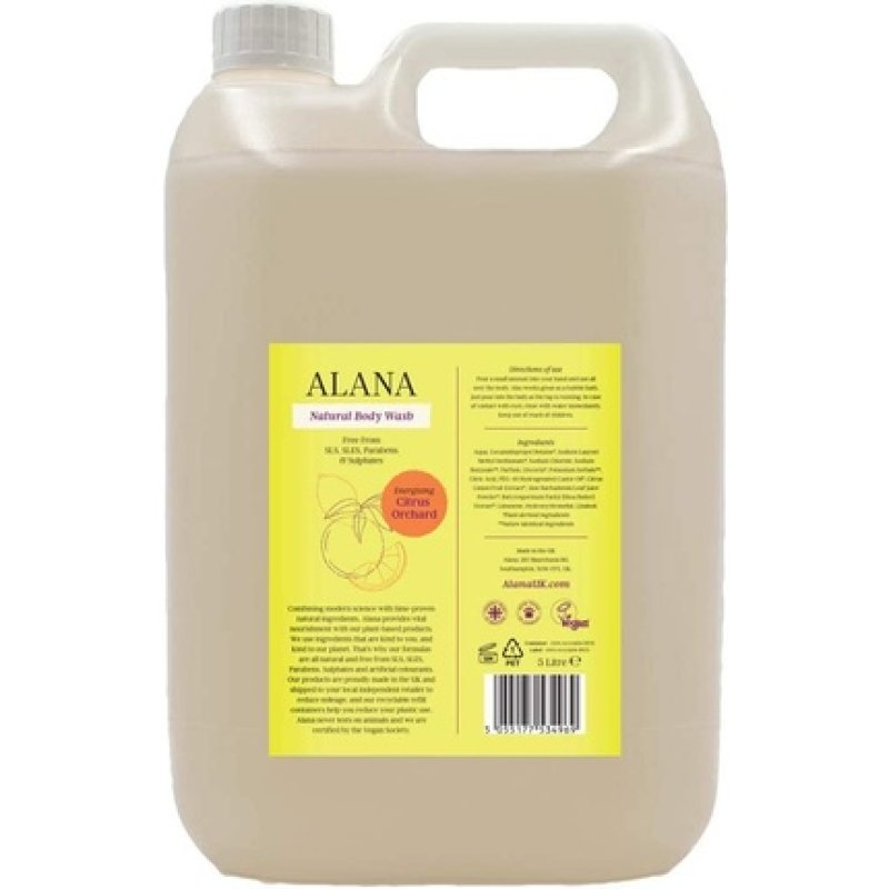 Alana Citrus Orchard Natural Body Wash 5L