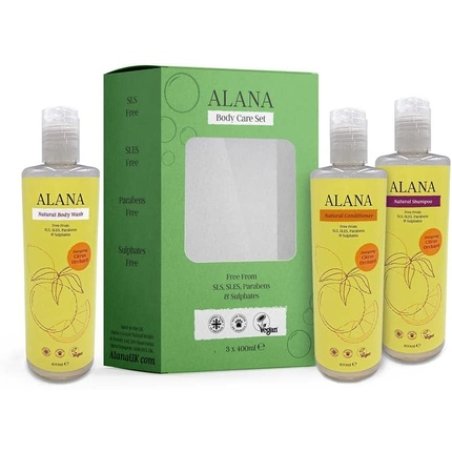 Alana Citrus Orchard Body Care Set Shampoo Conditioner Body Wash 400ml - Pack of 3