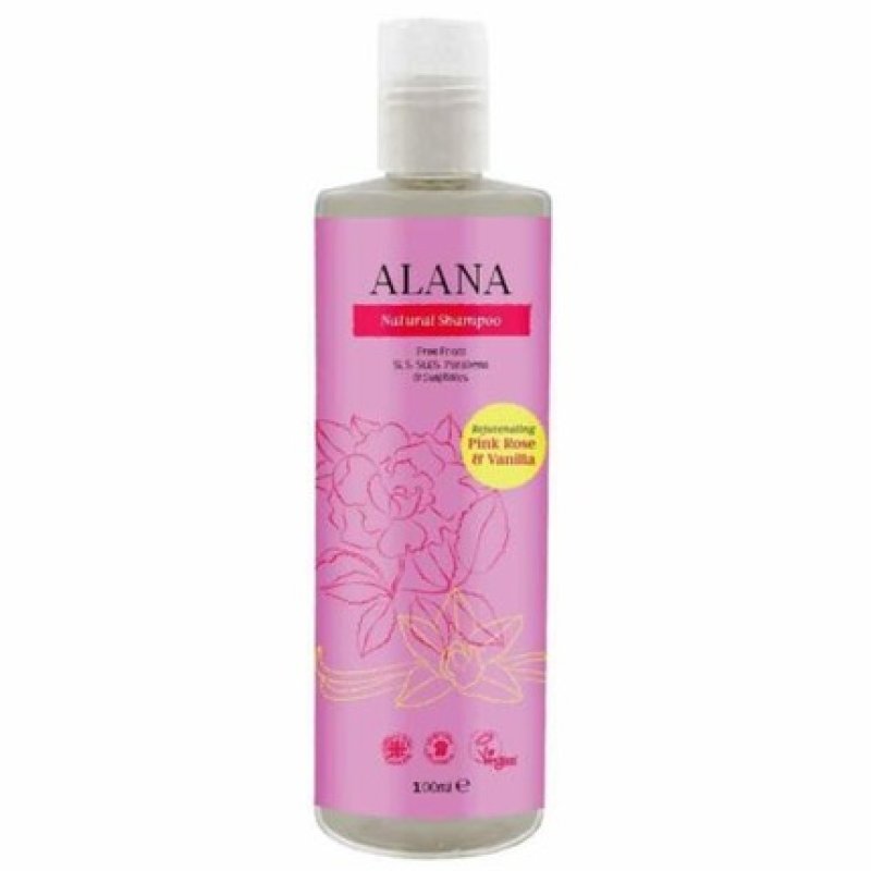 Alana Rosa Rose & Vanilla Natural Shampoo 100ml Travel Size