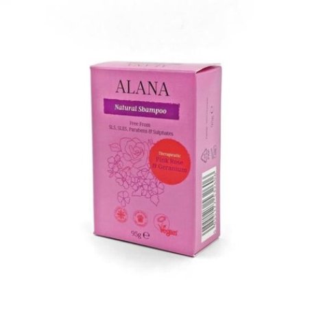 Alana Rosa Rose & Geranium Natural Shampoo Bar 95g