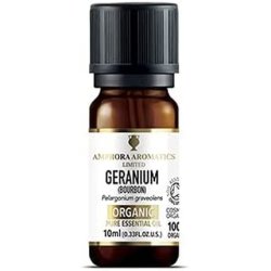 Amphora Aromatics COSMOS Organic Geranium Bourbon Essential Oil 10ml