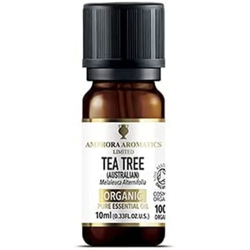 Amphora Aromatics COSMOS Organic Tea Tree Essential Oil 10ml