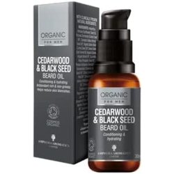 Amphora Aromatics Cedarwood & Black Seed Beard Oil COSMOS Organic 30ml