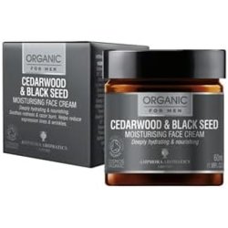 Amphora Aromatics Cedarwood & Black Seed Face Moisturiser For Men Cosmos Organic 60ml