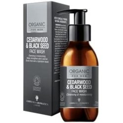 Amphora Aromatics Cedarwood & Black Seed Face Wash for Men COSMOS Organic 120ml