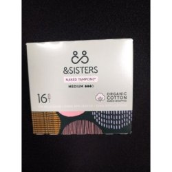 Organic Cotton Naked Tampons Medium Absorbency 14 Pack