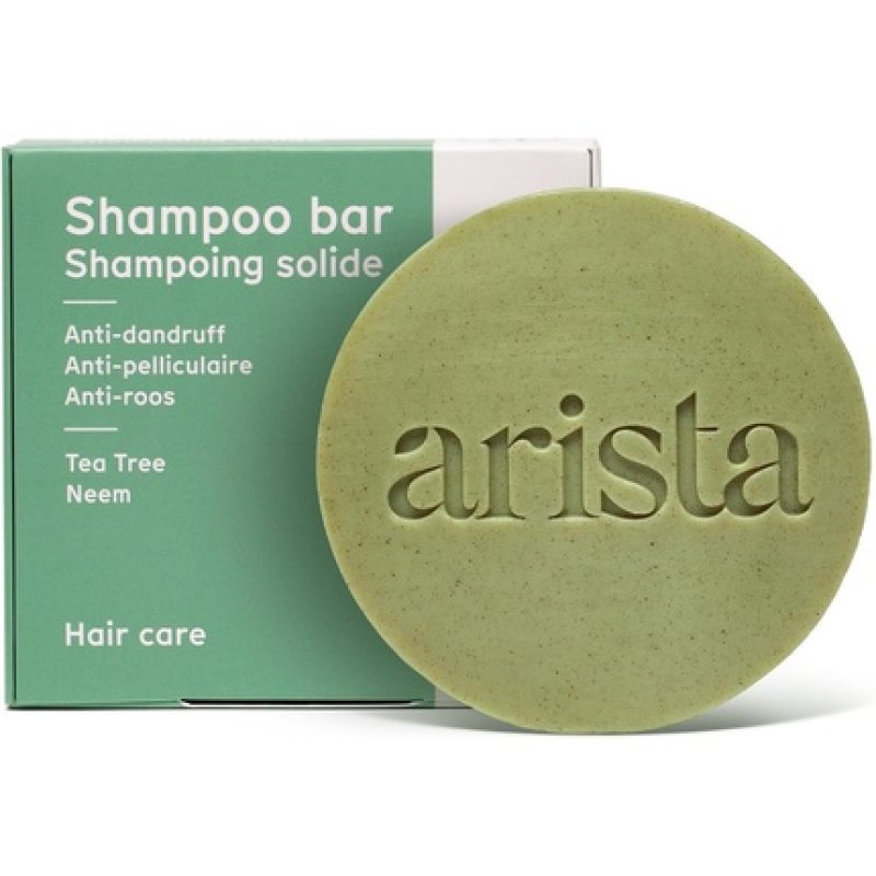 Arista Anti Dandruff Shampoo Bar Sulfate Free with Tea Tree Oil, Neem Leaf Powder & Arnica - Antibacterial Shampoo for