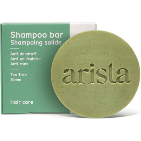 Arista Anti Dandruff Shampoo Bar Sulfate Free with Tea Tree Oil, Neem Leaf Powder & Arnica - Antibacterial Shampoo for