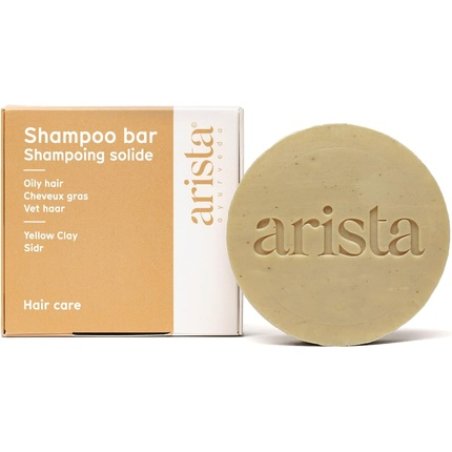 Arista Balancing Shampoo Bar for Greasy Hair with Sidr Fruit Powder, Jojoba & Yellow Clay - Sulfate Free and