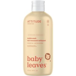 ATTITUDE 2-in-1 Bubble Wash Hair Shampoo and Body Soap for Baby Pear Nectar 473mL