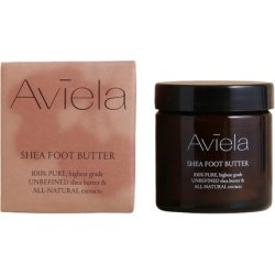 Aviela Shea Butter Foot Cream for Very Dry Feet and Cracked Heels Intensely Moisturizing Vegan and Cruelty Free 100%