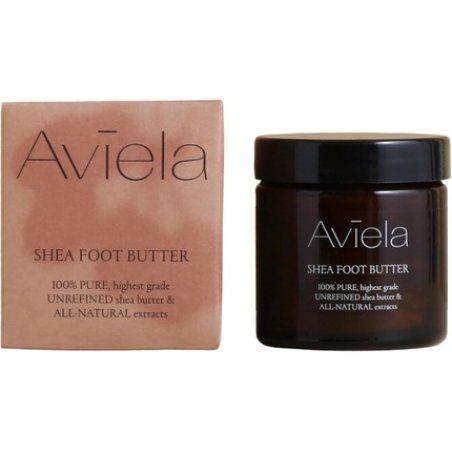 Aviela Shea Butter Foot Cream for Very Dry Feet and Cracked Heels Intensely Moisturizing Vegan and Cruelty Free 100%