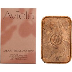 Aviela African Black Soap Bar With Shea Butter 120g
