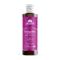 Ayumi Tranquillity Massage Body Oil Vegan Cruelty-Free Dermatologically-Tested 250ml