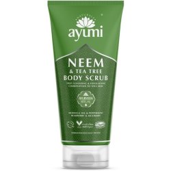 Ayumi Exfoliating Body Scrub with Neem and Tea Tree Oil for Oily Skin