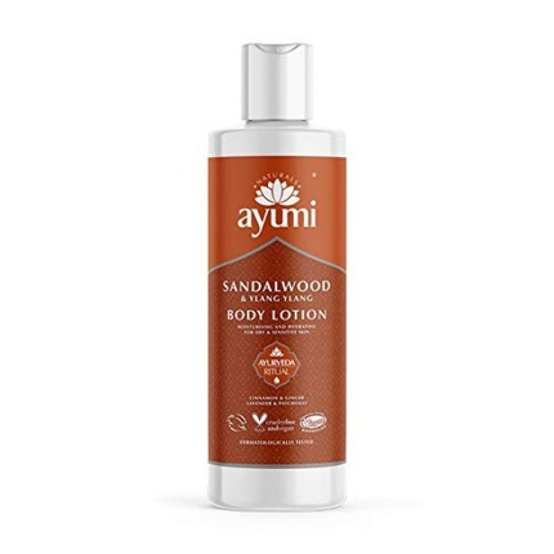 Ayumi Sandalwood & Ylang Ylang Body Lotion Vegan Cruelty-Free Dermatologically-Tested 250ml