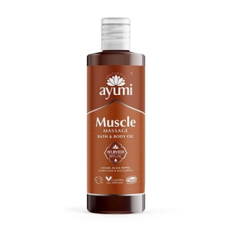 Ayumi Muscle Massage Oil Vegan Cruelty-Free Dermatologically-Tested 250ml