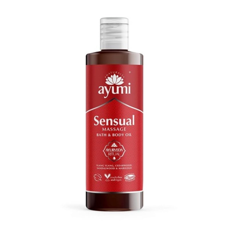 Ayumi Sensual Massage & Body Oil Vegan Cruelty-Free Dermatologically-Tested 250ml