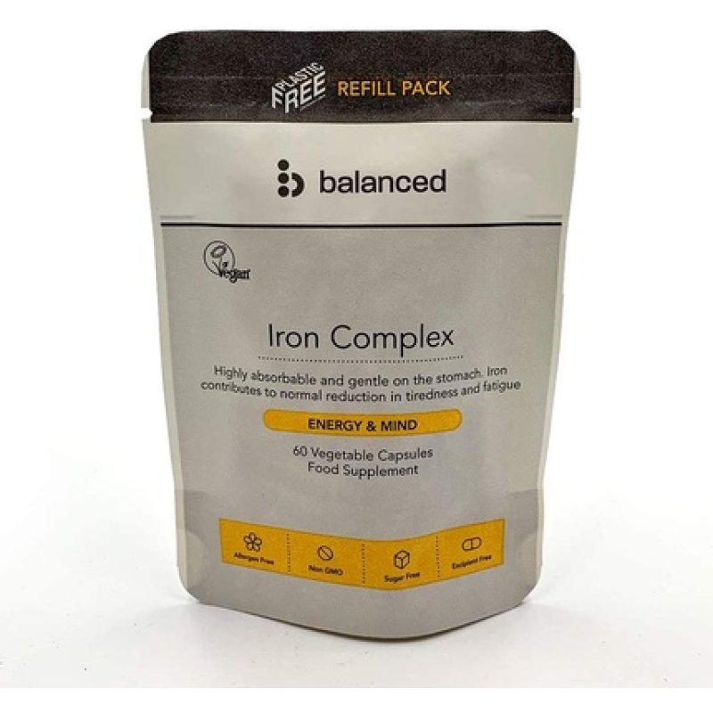 Iron Complex 60 Veggie Caps Refill Pouch