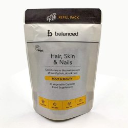 Hair Skin & Nails Veggie Capsules 60 - Refill Pouch