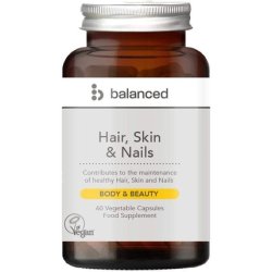 Hair Skin & Nails 60 Veggie Caps - Reusable Bottle