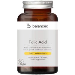 Folic Acid 60 Veggie Caps - Reusable Bottle