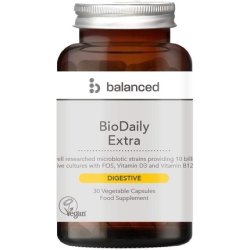 BioDaily Extra Veggie Caps 30 Count - Reusable Bottle