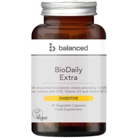BioDaily Extra Veggie Caps 30 Count - Reusable Bottle
