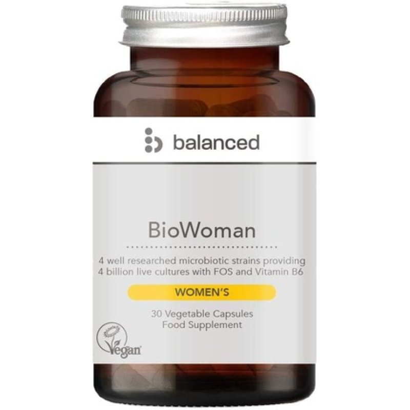 BioWoman 30 Veggie Caps - Reusable Bottle