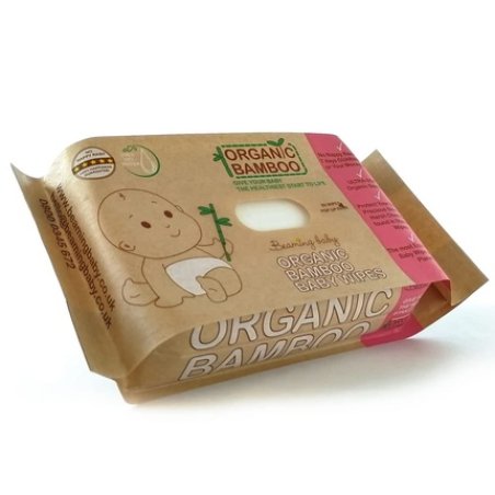 Beaming Baby Organic Bamboo Wipes Pack Of 80 With Organic Aloe Vera