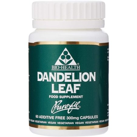Bio-Health Dandelion Leaf 300mg Herbal Supplement 60 Capsules