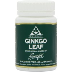 Bio-Health Ginkgo Leaf Powdered 450mg 60 Capsules