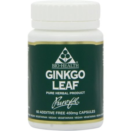 Bio-Health Ginkgo Leaf Powdered 450mg 60 Capsules
