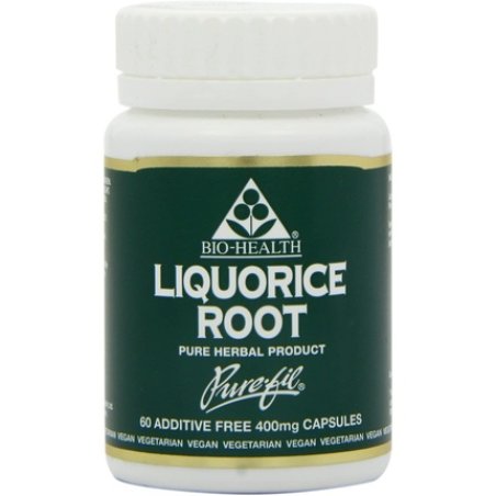 Bio-Health Liquorice Root Powdered 60 Capsules 400mg