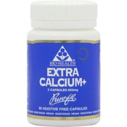 Bio Health Extra Calcium Magnesium Zinc and Vitamin D Vegetarian Capsules 60 Pack