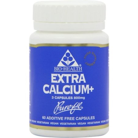 Bio Health Extra Calcium Magnesium Zinc and Vitamin D Vegetarian Capsules 60 Pack