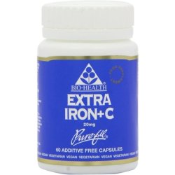 Bio Health Extra Iron 20mg 60 Capsules