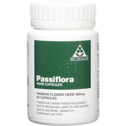Bio Health Passiflora Herb 300mg 60 Capsules