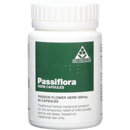Bio Health Passiflora Herb 300mg 60 Capsules