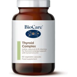 BioCare Thyroid Complex Iodine Selenium Vitamins B2 & B3 with Zinc & Tyrosine 60 Capsules