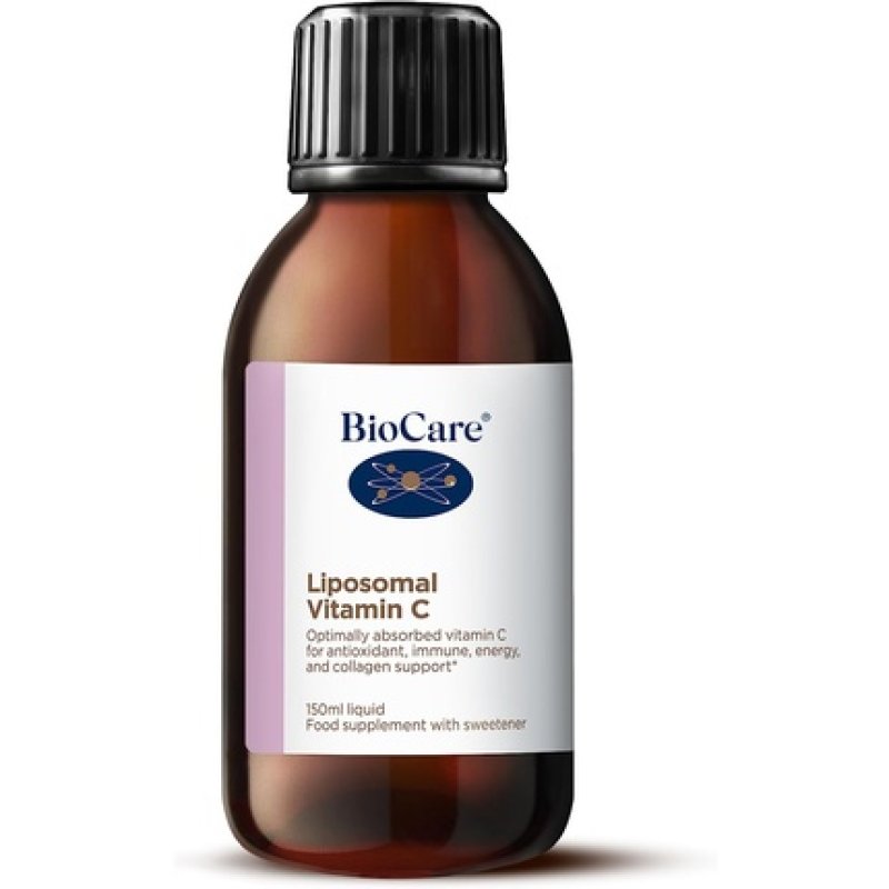 BioCare Liposomal Vitamin C for Antioxidant, Immune, Energy, Collagen, Mental Health and Wellbeing Support 150ml