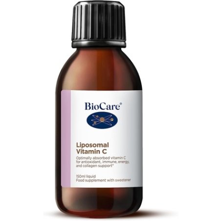 BioCare Liposomal Vitamin C for Antioxidant, Immune, Energy, Collagen, Mental Health and Wellbeing Support 150ml