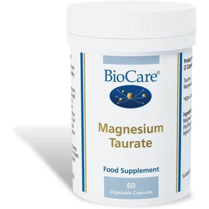 Biocare Taurate 915mg Magnesium 60 Capsules